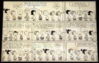 This original Peanuts Sunday comic from 1964, by Charles Schulz, realized $41,400.