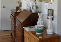 Desks and decorations at Showcase Antiques and Fine Arts