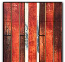 Michael Kessler, "Pine Trunks (1)," Acrylic on Panel, 84" x 48"