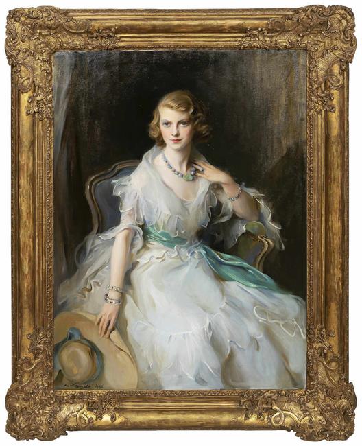 Portrait of Oonagh Guinness (1910-1995), the Anglo-Irish socialite, society hostess and art collector, by Philip de Laszlo (Austro-Hungarian, 1869-1937).  