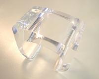 Von Musulin cuff in clear acrylic