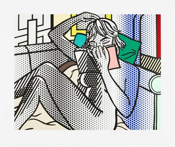 Roy Lichtenstein | Nude Reading, from the Nudes series, 1994 | Estimate: $100,000-150,000 