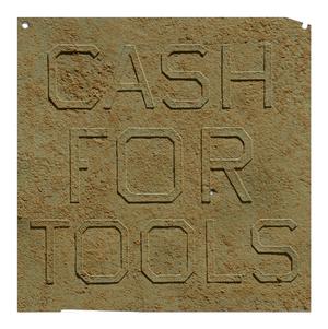 Ed Ruscha, Rusty Signs, Cash For Tools I, 2014