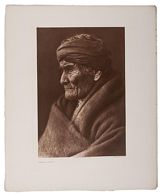 Edward Curtis North American Indians Portfolio Volume 1: The Apache.  The Jicarillas.  The Navaho.  Sold for $28,200.00