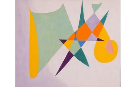 Flora Crockett, 3-69, 1969, oil on canvas board, 20 x 24 inches