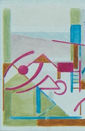 Maurice Golubov (1905-1987) Untitled Abstract, 1929 Watercolor on paper 2 3/8 x 4 1/4 inches (6.03 x 10.8 cm