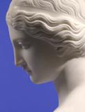 Harriet Hosmer (1830-1908) Daphne, c.  1853.  Marble, 28 ¼ x 19 5/8 x 11 ½ inches.  Signed: Harriet Hosmer/Fecit Romae (rear of socle).  Conner- Rosenkranz.