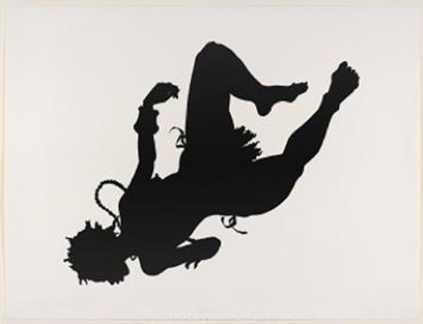 Kara Walker (American, b.  1969).  African/American, edition 22/40, 1998.  Linocut, 44 x 62 in.  Collection of Jordan D.  Schnitzer, 1998.53.  © Kara Walker