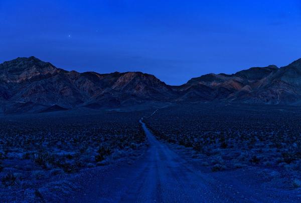 Sim Chi Yin, Mountain range surrounding the Nevada Test Site, November 2017.  From the series Most People Were Silent.  Archival pigment print.  Harvard Art Museums, Richard and Ronay Menschel Fund for the Acquisition of Photographs, 2020.181.  