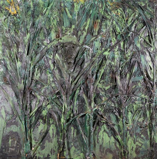 Thornton Dial, (American, 1928-2016) Hiding From the Coon Dog, Mixed Media