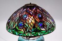 Tiffany Studios Peacock Table Lamp