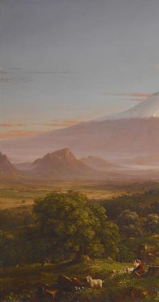 Thomas Cole View of Mount Etna , 1842 Oil on canvas 32 x 48 in.  Courtesy Crystal Bridges Museum of American Art, Bentonvil le, Arkansas.  Photography by Dwight Primiano.  