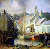 George Ames Aldrich, E.  Gloucester Docks, 48"x48"