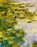 A detail of Claude Monet's 'Le Bassin aux nympheas,' on view at Gagosian Gallery in Chelsea.