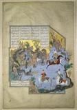 A 16th century illustrated portfolio from the "Shahnameh" ("Book of Kings") of Shah Tahmasp of Persia sold at Sotheby's for 7.4 million pounds ($12 million).