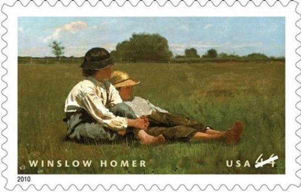 The US Postal Service released a new stamp featuring a Winslow Homer painting on Aug.  12.