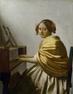 On loan from a private collection, Johannes Vermeer's "Young Woman Seated at a Virginal" is on view at the Chrysler Museum.