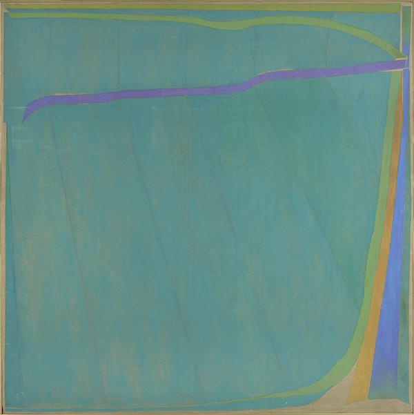 Stanley Boxer, Warmfield, 1971, oil on linen, 72 x 72 inches.