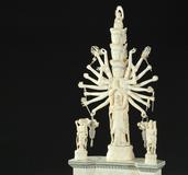 Carved ivory figure of a deity with 22 arms and 9 faces is just one of 130+ ivory and jade carvings to be offered during Garth's January 26 Fine & Decorative Arts auction in Delaware, Ohio.