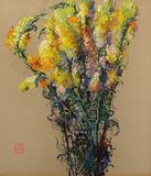 Leon Dabo, Snapdragons, c.  1916, Pastel on paper, 13 x 11.5 inches