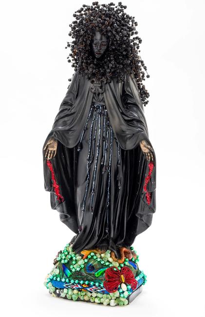 Oletha DeVane.  Saint for My City (Detail).  2007-2010.  The Baltimore Museum of Art: Purchase with exchange funds from the Pearlstone Family Fund and partial gift of The Andy Warhol Foundation for the Visual Arts, Inc.  