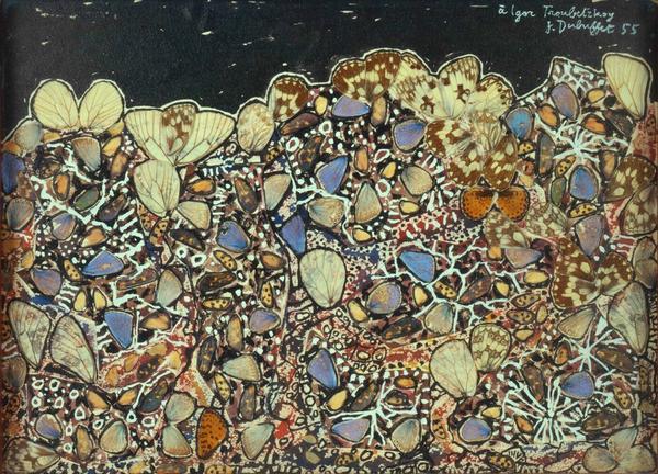 Jean Dubuffet, Landscape with Argus (Paysage aux argus) August 1955, Collection Fondation Dubuffet, Paris © ADAGP, Paris and DACS, London