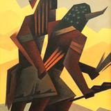 Ed Mell, Men of the Desert, 2014, oil on linen, 36 by 23 in