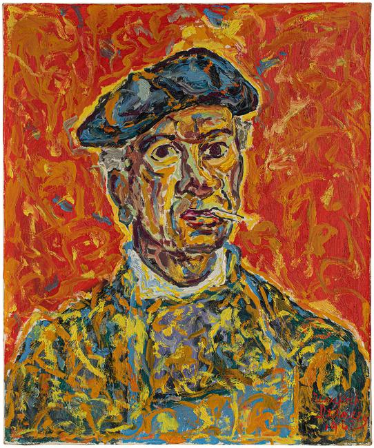 Beauford Delaney (1901–1979), Self-Portrait, 1962, oil on canvas, 25 1/2 x 21 1/4 inches / 64.8 x 54 cm, signed