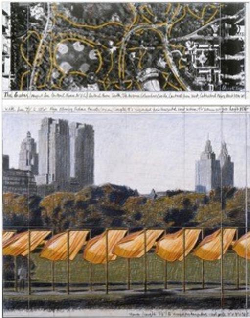 Christo, The Gates (Project for Central Park, New York) #39