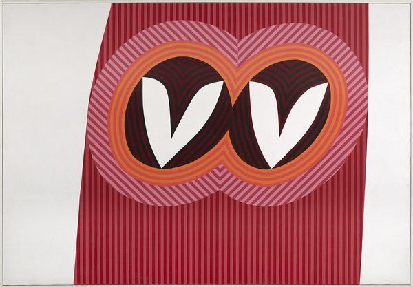 Mary Dill Henry, Love Jazz, 1965, acrylic on canvas, 49 3/4 x 71 1/4 inches.