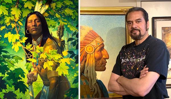 “Hunter’s Watch,” the featured artwork for the Jackson Hole Fall Arts Festival, was created by renowned fine artist and illustrator Thomas Blackshear (Blackshear photo: Broadmoor Galleries).