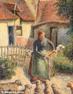 Shepherdess Bringing In Sheep, an 1886 work by French impressionist artist Camille Pissarro.