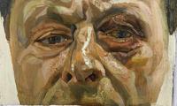 Detail of the Lucian Freud self-portrait