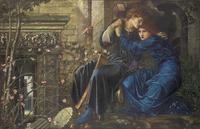 "Love among the Ruins" by Pre-Raphaelite painter Edward Burne-Jones sold for a record 14.8 million pounds ($22.3 million) at Christie's in London.