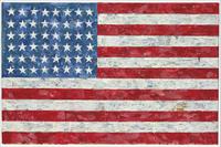 Jasper Johns' "Flag" was purchased by art dealer Richard Rossello for $28.6 million at Christie's in May.