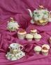 David Brower Antiques is offering this wonderfully ornate Schneeballen tea set, a part of an extensive Meissen porcelain collection.