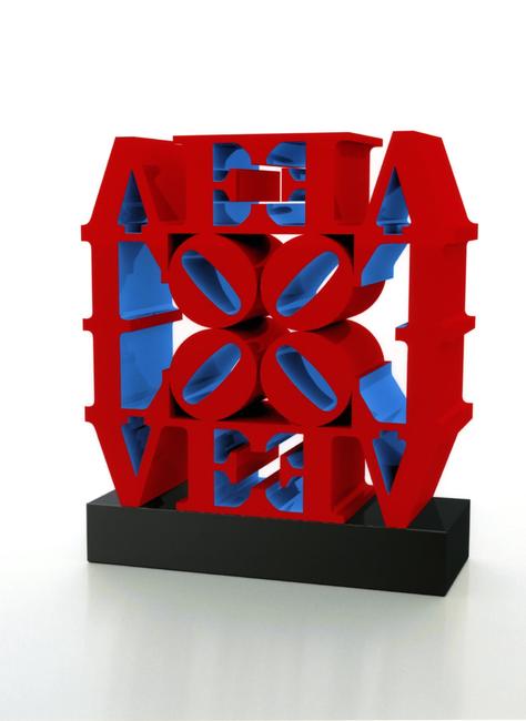 Robert Indiana, LOVE WALL (Red Blue), 1966-2007