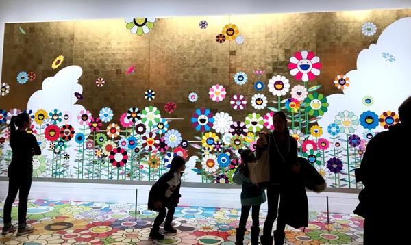 Takashi Murakami exhibition at Museum of Fine Arts, Boston, in 2017.