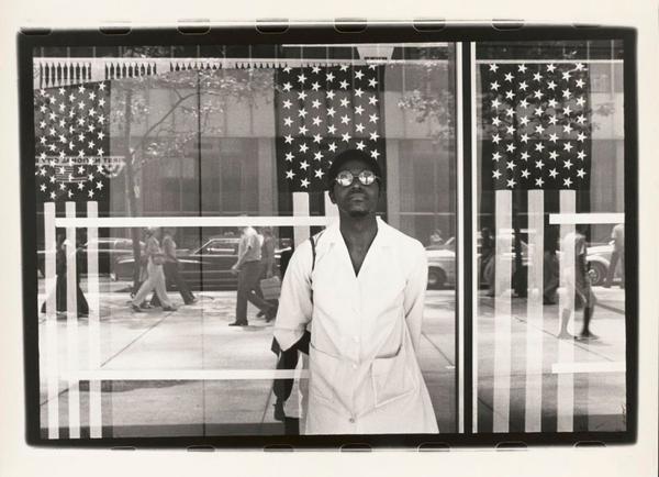 Ming Smith, America Seen Through Stars and Stripes, New York City, 1976.  Image courtesy of the artist and Contemporary Arts Museum Houston.