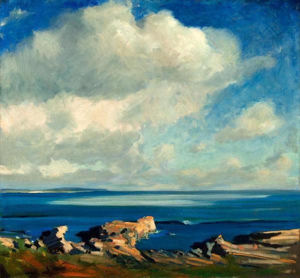 Jay Hall Connaway (1893 - 1970) Clouds.  Oil on canvas, 30 × 30 in.  Gift of Charles J.  and Irene Hamm.