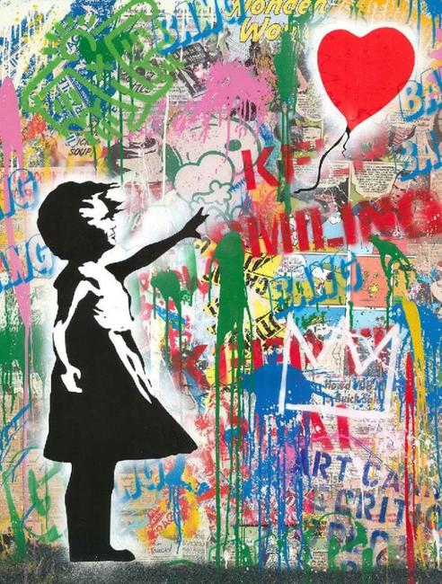 Mr.  Brainwash Balloon Girl - Galerie Frank Fluegel.