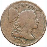 $1.3 million: 1795 reeded-edge U.S. penny. Goldberg Coins.