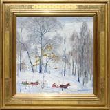 Carl E.  Lawless (1894-1964) "Sleigh Ride" at The Cooley Gallery.