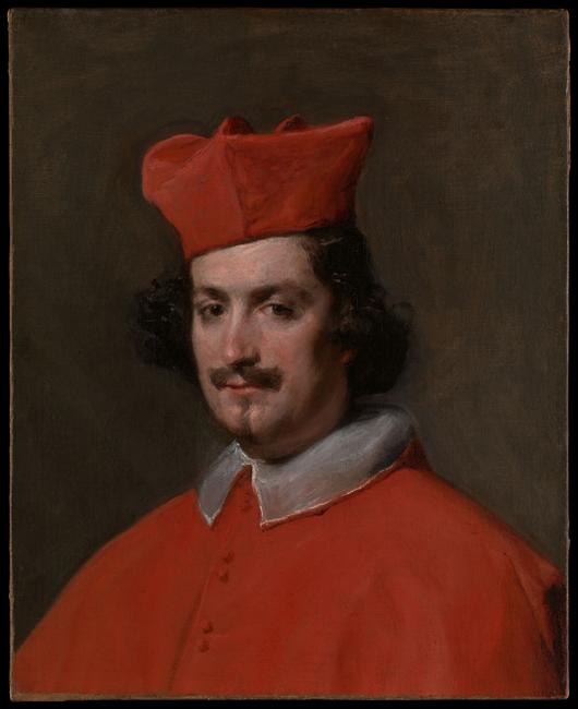 Diego Velázquez (1599-1660), Camilo Astalli, known as Cardinal Pamphili, Rome, Italy, 1650-1651, oil on canvas, H 61 x W 48 cm., Hispanic Society Museum & Library, New York.