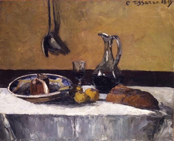 Camille Pissarro (French, 1830–1903), Still Life.  Oil on canvas, 1867.  Toledo Museum of Art, Purchased with funds from the Libbey Endowment, Gift of Edward Drummond Libbey, 1949.6