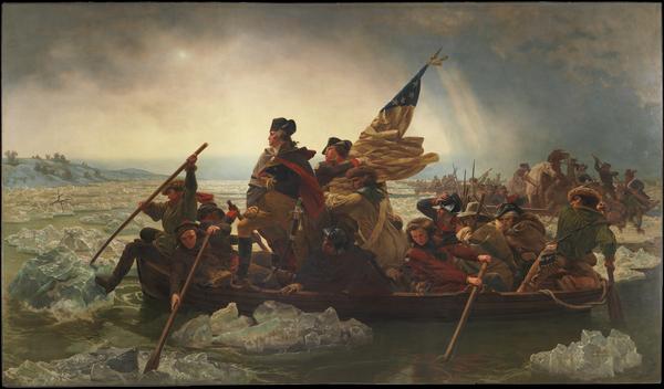 Emanuel Leutze, Washington Crossing the Delaware, 1851.