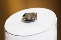 The Hope Diamond is displayed for the first time as a stand-alone gem, with no setting at all for exhibit at the Smithsonian's National Museum of Natural History in Washington.