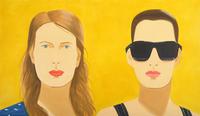 Alex Katz, Sharon and Vivien, 2009, oil on linen, 84x144", Art © 2009 Alex Katz/Licensed by VAGA, New York, NY