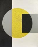 Charles Shaw, "Black into Yellow," 1970, oil on canvas, 50 x 40 inches