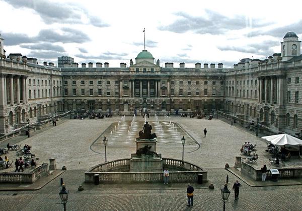 The courtyard of Somerset House, London